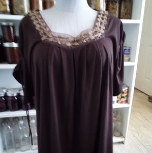 Plus size women's cotton Jersey top